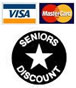 Visa, Master Card, Discover & American Express